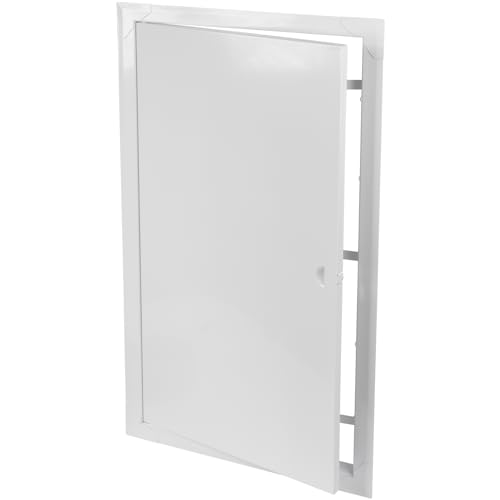 12" x 24" White Metal Access Panel, Service Shaft Door, Plumbing, Electricity Heating Alarm Wall for Drywall, Bathroom Services Hole Cover, Wall Covering - size: 12" x 24"