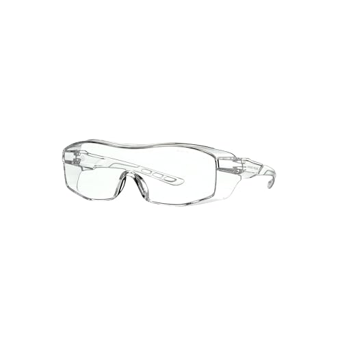 3M Eyeglass Protectors, High-Impact-Resistant Lenses, Blocks 99.9% of UV, Designed To Be Worn Over Prescription Glasses, Anti-Scratch Lenses, Clear Lenses, 1 Pack Safety Glasses (47030H1-DC)