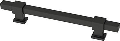 Franklin Brass 5 Pack Matte Black Cabinet Handles Adjustable Drawer Pulls for Kitchen Cabinet Knobs Dressers and Cupboards 1-3/8 to 6-5/16 inch (35–160mm) Hole Center | Adjusta-Pull™ - color: Matte Black, size: 1-3/8" to 6-5/16"