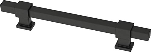 Franklin Brass 5 Pack Matte Black Cabinet Handles Adjustable Drawer Pulls for Kitchen Cabinet Knobs Dressers and Cupboards 1-3/8 to 6-5/16 inch (35–160mm) Hole Center | Adjusta-Pull™ - color: Matte Black, size: 1-3/8" to 6-5/16"