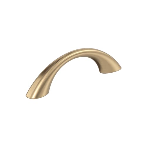 Amerock Vaile 3 inch (76mm) Center-to-Center Champagne Bronze Cabinet Pull - 10 Pack - color: Champagne Bronze, size: 3 inch (76mm) Center-to-Center, style: 10 Pack