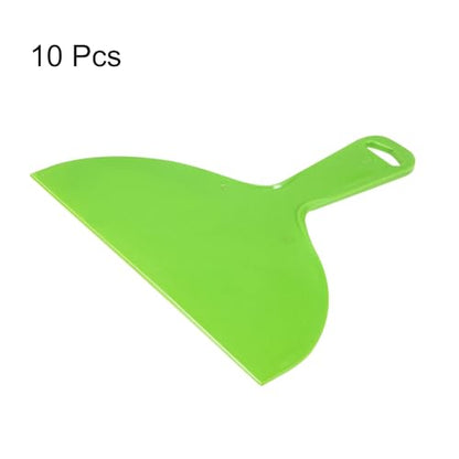 HARFINGTON 10pcs Putty Scraper 8" Width 4mm Thin Flexible Plastic Putty Knives for Taping Drywall Spreading Painting Wall Scratching - color: Green, size: 8"