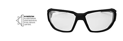 Edge TXD416 Dawson Polarized Wrap-Around Safety Glasses - color: Smoke, style: Standard
