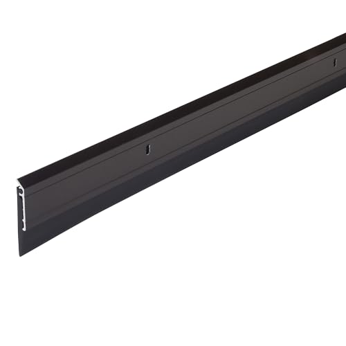 M-D Building Products 68254 All Season Aluminum Door Sweep for Bottom of Door, Heavy Duty Rubber Seal, Exterior & Interior Weather Stripping Bottom Door Seal, Commercial & Residential, (Bronze, 36in) - color: Bronze, size: 36 Inch