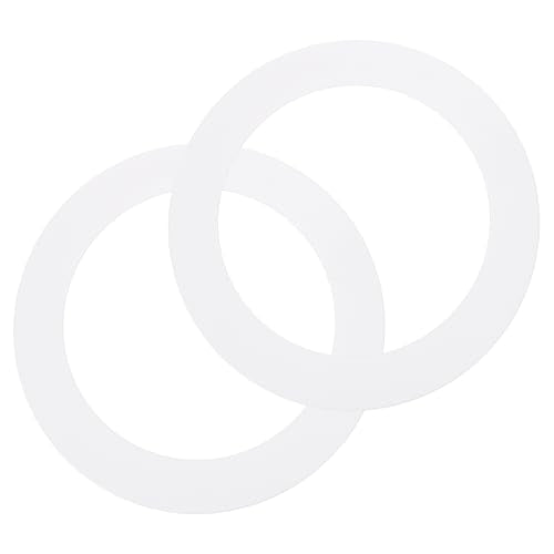 uxcell 2 Pack Goof Rings for 7" Recessed Lights, 7" ID 8.7" OD Steel Flat Goof Trim Ring Can Light Cover Plate Flush Mount Can Converter for Ceiling Wall Hole Decorative, Matte White - color: White, size: Fits: 7" Inch (cutout size approx 178mm/7")