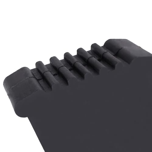 Geesatis 2Pcs Non-Slip Folding Ladder Feet Mat,Rubber Pads Covers Ladder Foot Pads,Anti-Skid Ladder Leg Cushion Bumper,1.2x2.9 Inch (Black) - color: Black, size: B-1.2in×2.9inch