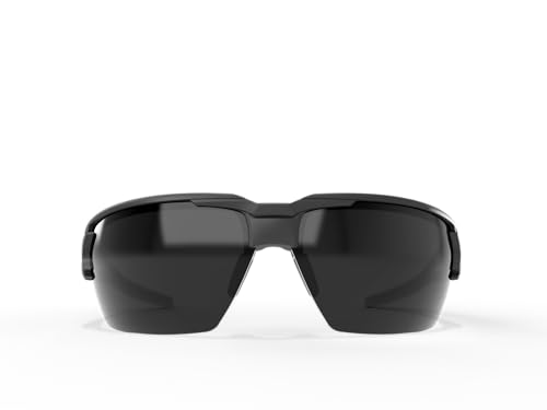 EDGE Pumori Z87 Safety Rated, Adjustable TPR With Anti-Slip Features, Flexible Polycarbonate Frames with Nylon Lenses - color: Matte Black