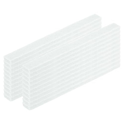 uxcell Felt Strips with Adhesive Backing, 20 Pcs 1/2" x 6" x 0.2" Anti Scratch Furniture Felt Tapes Self-Stick Pads for Protecting Hardwood Floor, White - color: White