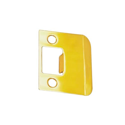 QCAA Solid Brass Extended Lip Strike, 2''X2-1/4, Polish Brass, 1 Pack, Made in Taiwan - color: Polish Brass(2"), size: 1 Pack