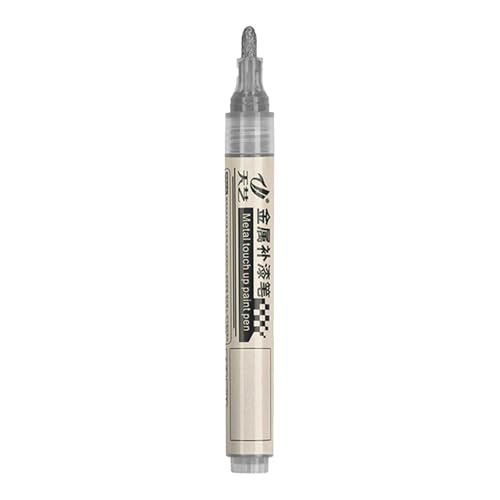 Aislor Metal Touch Up Paint Pen - Scratch & Fade Repair Kit for Metal Surfaces, Long-Lasting Color Restorer Silver Grey One Size - color: Silver Grey
