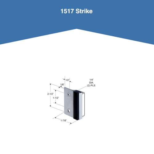 Bathroom Stall Door Latch Repair Kit – Converts Concealed Latch to Slide Latch | Fits 1” Round Edge Outswing Doors | Commercial Restroom Hardware Fix-It Kit - 111169