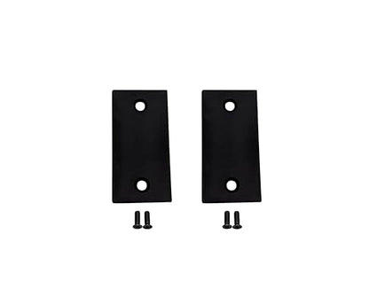 QCAA Stainless Steel Door Strike Filler Plate, 2-1/4" x 1-1/8", Matte Black, Made in Taiwan, 2 Pack - color: Matte Black(SS), size: 2 Pack