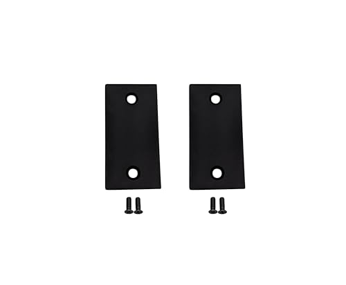 QCAA Stainless Steel Door Strike Filler Plate, 2-1/4" x 1-1/8", Matte Black, Made in Taiwan, 2 Pack - color: Matte Black(SS), size: 2 Pack