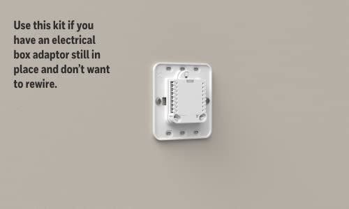 Honeywell Home Large Cover Plate & Electrical Box Adaptor for T-Series Thermostats (THP2400A1080), White