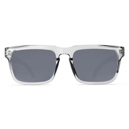 Safety Polycarbonate Polarized Sunglasses for Men and Women UV400 Protection and Includes ANSI Z87 - color: Grey-polarized
