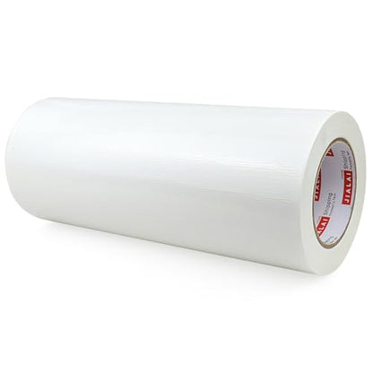 12 Inch Wide Duct Tape, Industrial Grade 30Yards (90 ft) Wide Tape Duct, 9 Mil Heavy-Duty, Waterproof, Strong, Flexible, No Residue, for Crafts & Home Improvement (White, 12'' x 90ft) - color: White, size: 12'' x 90ft