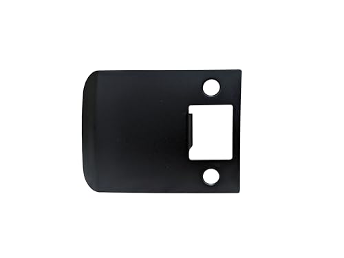 QCAA Solid Brass Extended Lip Strike, 3''X2-1/4", Matte Black, 1 Pack, Made in Taiwan - color: Matte Black(3"), size: 1 Pack