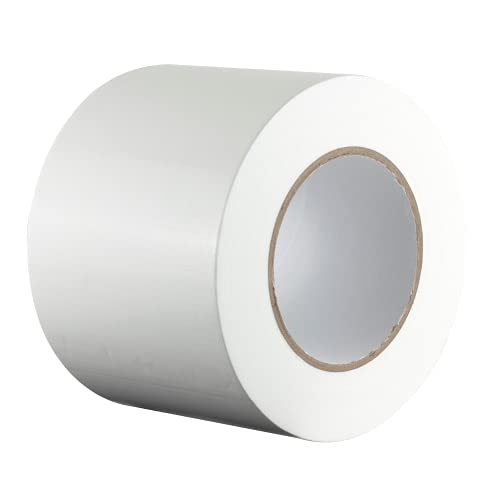GTSE Wide Duct Tape, White, 4 Inches x 55 Yards (164 ft), Heavy Duty, Waterproof Repair Tape for Indoor or Outdoor Use, 1 Roll - color: White, size: 4" x 55 yards