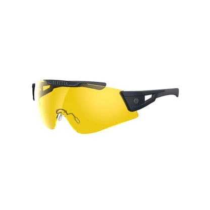 Beretta Intermask Wraparound Design Adjustable Protective Shooting Eyeglasses with Interchangeable Lenses (3 Colors per Pack) - color: Yellow & Magenta & Orange