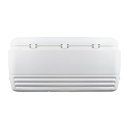 NeverBreak Parts - Igloo Cooler Replacement Parts - Large Repair Kit | High Strength Igloo Cooler Hinges Replacement with Latches | Ice Chest Repair Kit - color: White