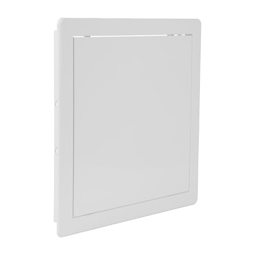Repa Market 10 x 10 Access Panel for Drywall and Ceiling – White ABS Plastic Door Panel, Wall Hole Cover Plate - Rustproof, Easy Access and Installation, Hinged Door for Plumbing Electrical Utility - size: 10 x 10 (Cut Out Size)