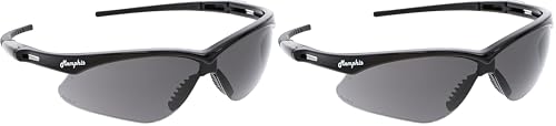 MCR Safety Glasses MP112PF Gray Hydrofilic Polycarbonate Lenses with UV Protection, Antifog & Scratch Resistant Coating, Black Frame, 1 Pair (Pack of 2) - color: Gray, size: One Size (Pack of 2)