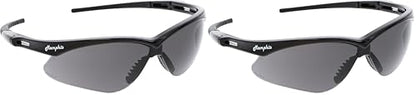 MCR Safety Glasses MP112PF Gray Hydrofilic Polycarbonate Lenses with UV Protection, Antifog & Scratch Resistant Coating, Black Frame, 1 Pair (Pack of 2) - color: Gray, size: One Size (Pack of 2)