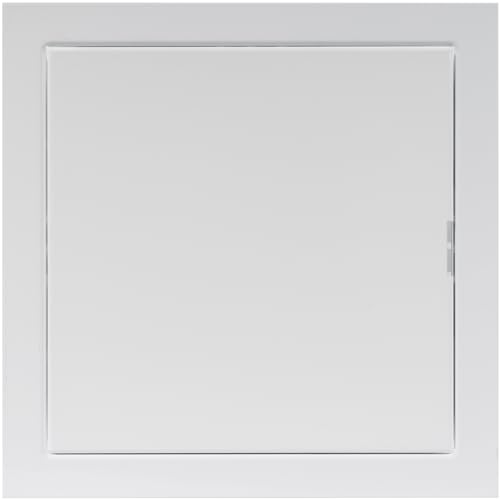Repa Market 6 x 6 Inch Access Panel for Drywall – White Galvanized Steel Wall Hole Cover/Door Panel/Cover Plates with Latch – Heavy-Duty Service Hatch for Plumbing, Electrical, HVAC Access Door - color: White, size: 6 x 6