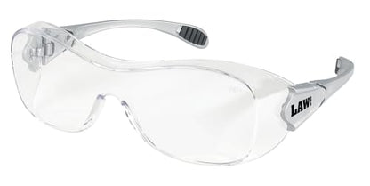 MCR Safety Glasses OG110AF Law Over The Glass Safety Dialectric Glasses, Polycarbonate Clear Lens with UV Protection, Scratch Resistant and Anti-Fog Coating , 1 Pair - color: Clear
