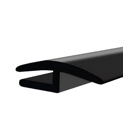 5.6Ft Windshield Cowl Rubber Seal Strip, Waterproof Soundproofing T-Shaped Windshield Sunroof Sealing Strips, Cuttable Automotive Rubber Trim for Windows, Rear Doors, and Roof (Black)
