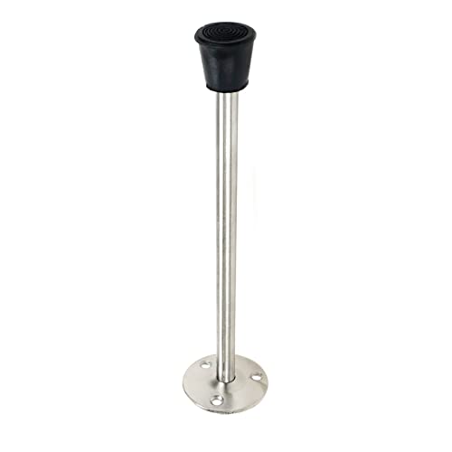 Door Stopper Stainless Steel Wall Mounted Door Stop with Rubber Bumper 7.87"/200mm Length - size: 200mm/7.87" 1pcs