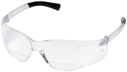 MCR Safety Glasses BearKat ‎‎BKH20 Clear Polycarbonate lenses, UV light protective eyewear with Scratch Resistant Duramass Technology, Bifocal Safety Glasses 2.0 Diopter - color: Clear Lens, size: 2.0 Diopter
