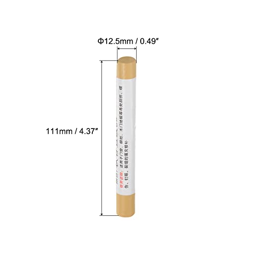 uxcell Wood Wax Filler Stick, Furniture Crayons Wooden Repair Wax Filler Stick Touch Up Wax Paint Pens for Scratches Holes Floor Laminate Tables Desks, Light Spanish Yellow - color: Light Spanish Yellow