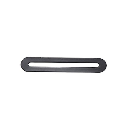 Xiaoyztan 6 Pcs Straight Mending Plate Thickened Steel Joining Plates Furniture Repair Fixing Plates Straight Brackets Single Slot 4.3x0.75in Black