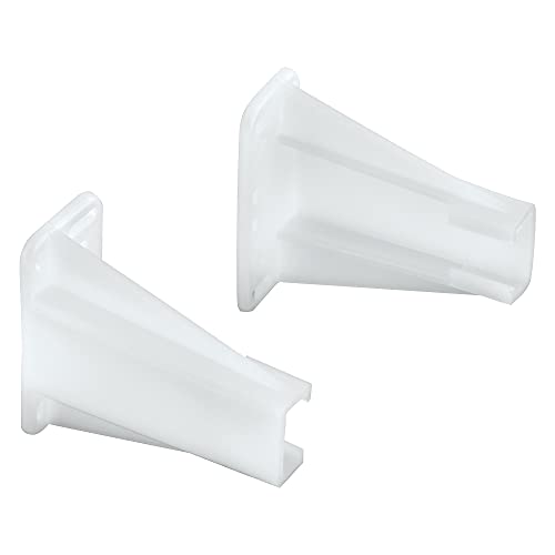 Prime-Line R 7240 Drawer Side Track Brackets, White Nylon (1 Pair)
