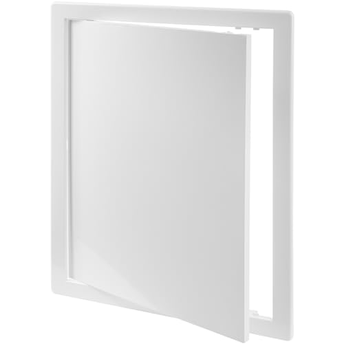 Vent Systems White ABS Plastic Access Panel 12 x 16 Inch (Cut-Out) - Access Panel with Door for Drywall, Wall, Ceiling - Electrical and Plumbing Service Inspection Door for Indoor Use - size: 12 X 16 Inch / 300 X 400 Mm