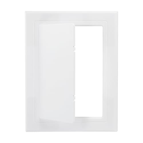 PATIKIL 8x6 inch(200x150mm) Self-Adhesive Access Panel, ABS Plumbing Access Doors Easy Wall Hole Cover for Drywall Plumbing Electrical Cables Wiring, White - color: White, size: 8x6 inch(200x150mm)