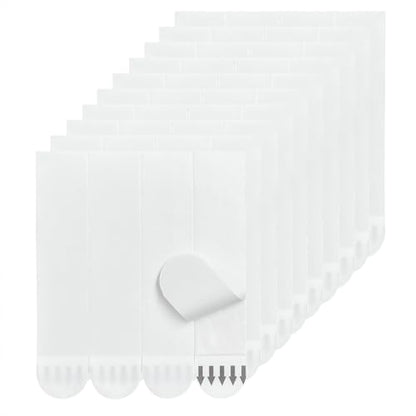 Hasaky Removable Double Sided Tape 40pcs, Picutre Hanging Strips Damage Free,Heavy Duty Mounting Tape Wall Adhesive Strips for Poster Carpet Rug Art Craft Scrapbook - size: 40 Strips