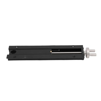 Woodworking Bench Tail Vise, Sturdy Aluminum Alloy with Stainless Steel Screw Rod 0-110mm Stroke 20mm Table Hole, with Crank Wheel for Drilling Metalworking Woodworking