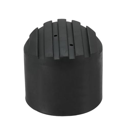 Ladder Non Slip Feet 3.2"/80mm, 1Pcs Rubber Round Foot Protective Mat Cushion Replacement for Telescopic Folding Extension Ladder Protection, Black