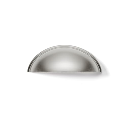 khtumeware 10 Pack 2-1/2" Drawer Pulls Brushed Satin Nickel Cabinet Cup Pulls Kitchen Hardware Cabinet Handles Drawer Handles Knobs 2.5 inch Hole Center - color: Brushed Satin Nickel, size: 2-1/2"(64mm) Hole Center, style: 10-pack