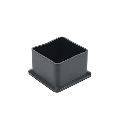 Mcredy Chair Leg Caps Table Chair Leg Cover Foot End Cap Protector Inner Size 1.5"x1.5" Rubber Furniture Foot Fit for Square Chair Feet Floor Protectors, Black-4 Pcs - size: 38x38mm/1.5" x 1.5",4 PCS