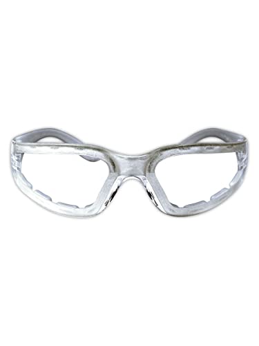 MAGID Gemstone Myst Foam-Lined Safety Glasses, 1 Pair, Anti-Fog Polycarbonate Lenses, Clear