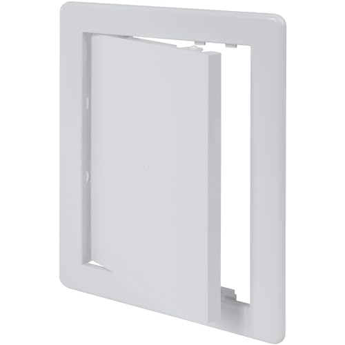 Vent Systems White ABS Plastic Access Panel 6 x 8 Inch (Cut-Out) - Access Door for Drywall, Wall, Ceiling - Electrical, Plumbing Service Wall Hole Cover - Inspection Door - 6.6 x 8.6 Inch (Outer) - size: 6 X 8 Inch / 150 X 200 Mm