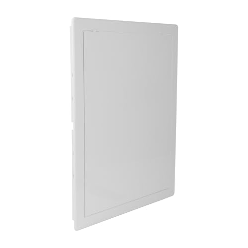 Repa Market 12 x 16 Access Panel for Drywall and Ceiling – White ABS Plastic Door Panel, Wall Hole Cover Plate - Rustproof, Easy Access and Installation, Hinged Door for Plumbing Electrical Utility - size: 12 x 16 (Cut Out Size)
