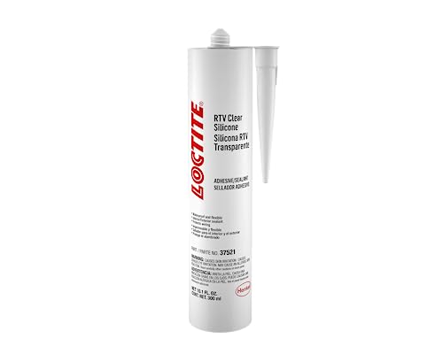 LOCTITE Automotive RTV Clear Silicone Adhesive – Indoor & Outdoor Sealant, Waterproof, Flexible, Protects Wiring - 300 ml, 1 Pack
