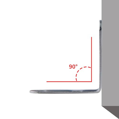 L Shaped Corner Brace - Shelf Brackets: Metal Stainless Steel Lightweight Angle Shelving Support 9 Pack 2 inch with Drywall Screws for Wood Fixing Build Project Fence Desk Bookshelf Cabinet