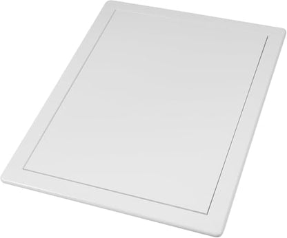Vent Systems White ABS Plastic Access Panel 10 x 13 Inch (Cut-Out) - Access Door for Drywall, Wall, Ceiling - Electrical, Plumbing Service Wall Hole Cover - Inspection Door - 11 x 13.7 Inch (Outer) - size: 10 X 13 Inch / 250 X 330 Mm