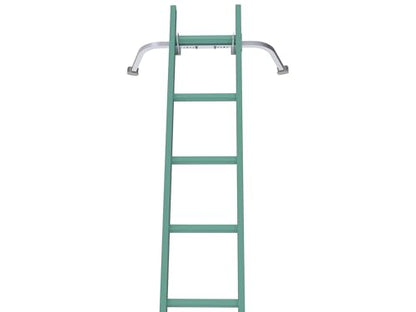 Ladder Stabilizer,Heavy Duty Aluminum Extended Ladder Accessory for Roof Gutter Guard Cleaning Tools,Ladder Stand-Off Wing Span/Wall Ladder Hooks with Non-Slip Rubber Bottom pad.(Patent) - color: Silver Gray-Aluminum
