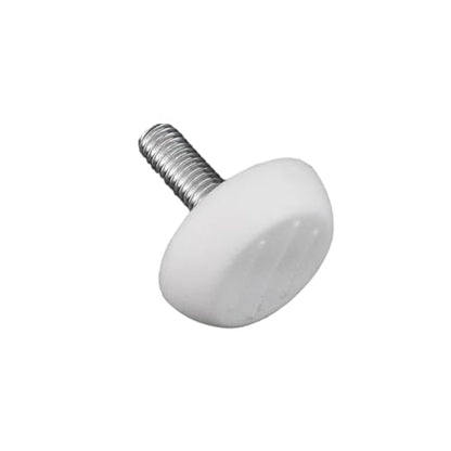 Antrader Furniture Lvelers,M6 x 18mm Table Leg Levelers,Levelling Foot Screw on Furniture Glides Foot Adjuster Mini Adjustable Feet, 23mm Base Diameter,White,32 Pack - color: White, size: M6 x 18mm-32Pcs